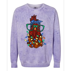 Christmas Chicken Cute Comfort Christmas Colorblast Crewneck Sweatshirt