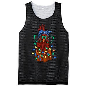 Christmas Chicken Cute Comfort Christmas Mesh Reversible Basketball Jersey Tank