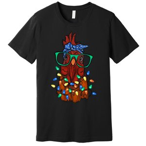 Christmas Chicken Cute Comfort Christmas Premium T-Shirt