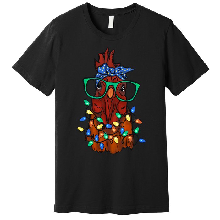 Christmas Chicken Cute Comfort Christmas Premium T-Shirt