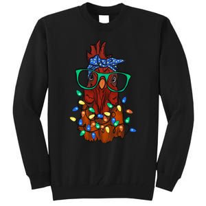 Christmas Chicken Cute Comfort Christmas Tall Sweatshirt