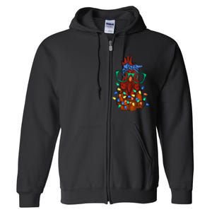 Christmas Chicken Cute Comfort Christmas Full Zip Hoodie