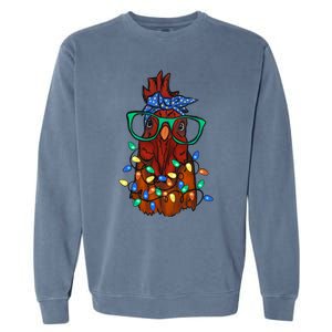 Christmas Chicken Cute Comfort Christmas Garment-Dyed Sweatshirt