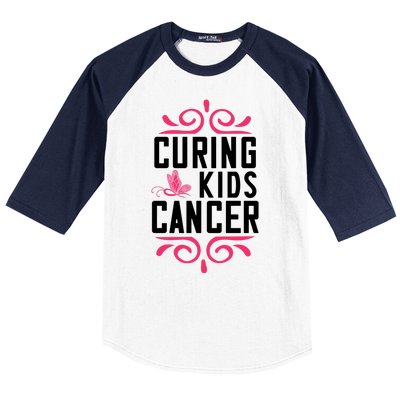 Curing Cancer Baseball Sleeve Shirt