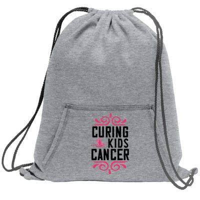 Curing Cancer Sweatshirt Cinch Pack Bag