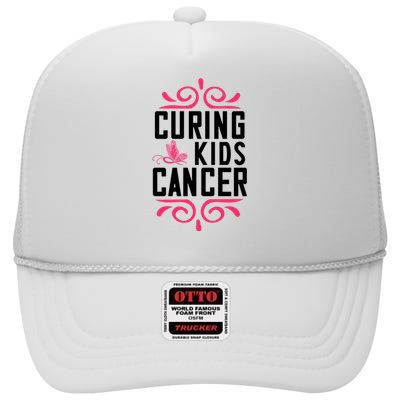 Curing Cancer High Crown Mesh Back Trucker Hat