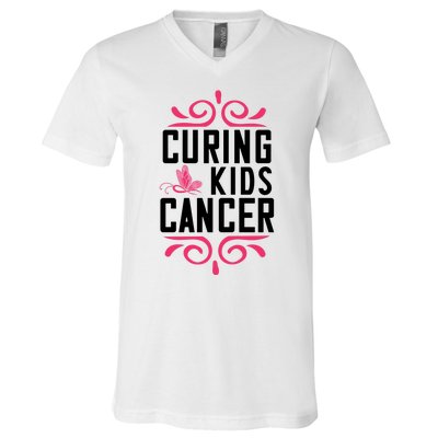 Curing Cancer V-Neck T-Shirt