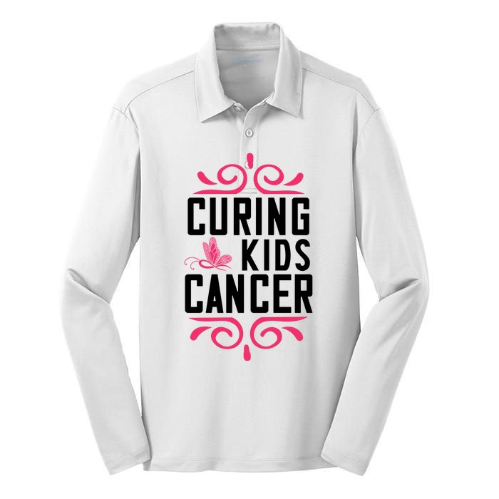 Curing Cancer Silk Touch Performance Long Sleeve Polo