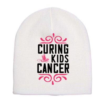 Curing Cancer Short Acrylic Beanie