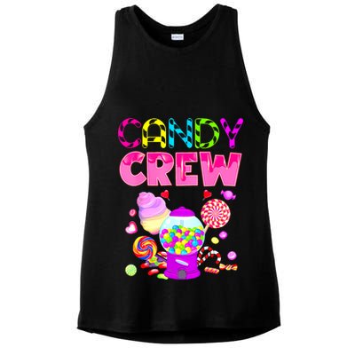Candy Crew Candy Costume Candy Land Sweetie Ladies PosiCharge Tri-Blend Wicking Tank