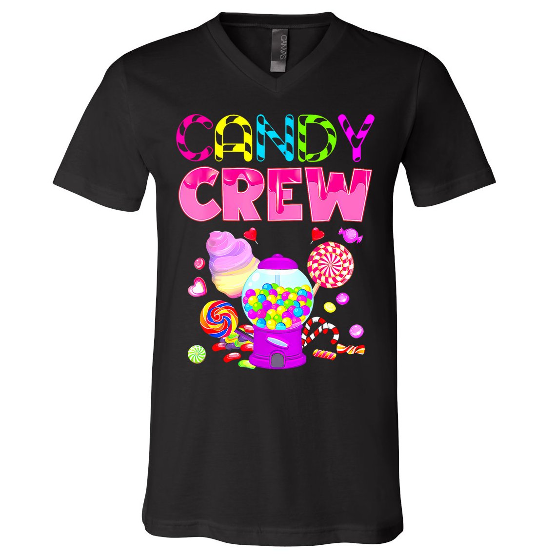 Candy Crew Candy Costume Candy Land Sweetie V-Neck T-Shirt