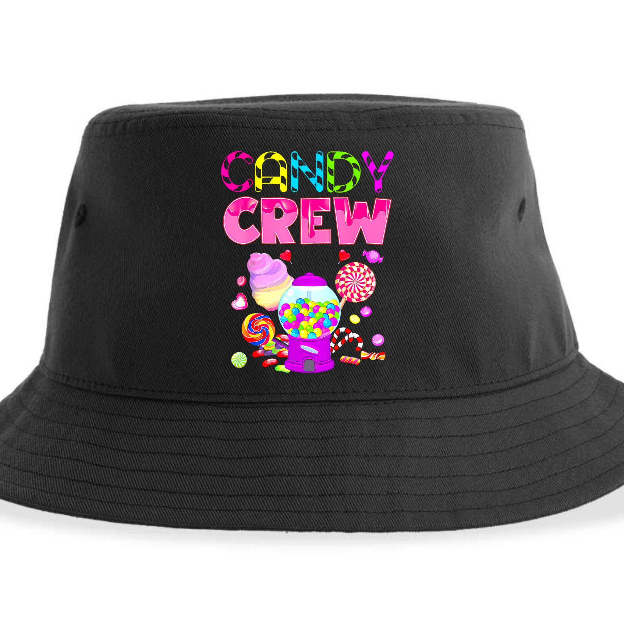 Candy Crew Candy Costume Candy Land Sweetie Sustainable Bucket Hat