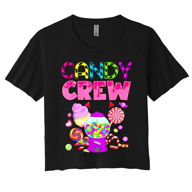 Candy Crew Candy Costume Candy Land Sweetie Women's Crop Top Tee