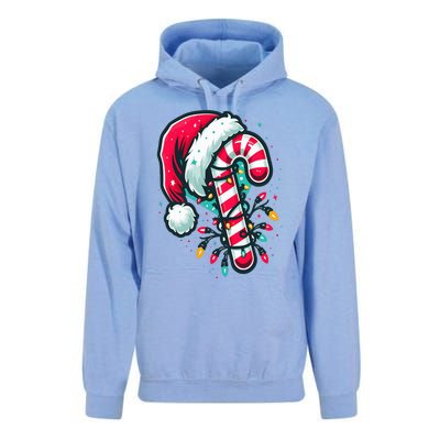 Candy Cane Crew Christmas Lights Family Matching Xmas Unisex Surf Hoodie