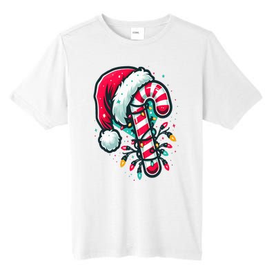 Candy Cane Crew Christmas Lights Family Matching Xmas Tall Fusion ChromaSoft Performance T-Shirt