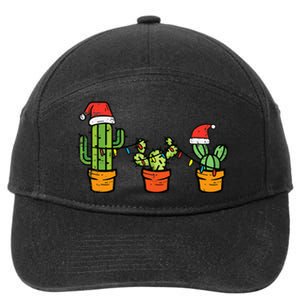 Christmas Cactus Cute Succulent Plant Xmas 7-Panel Snapback Hat