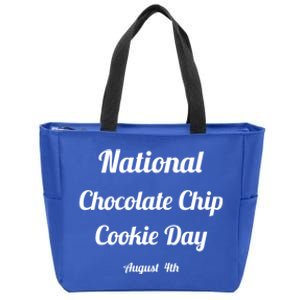 Chocolate Chip Cookie Day Gift Zip Tote Bag