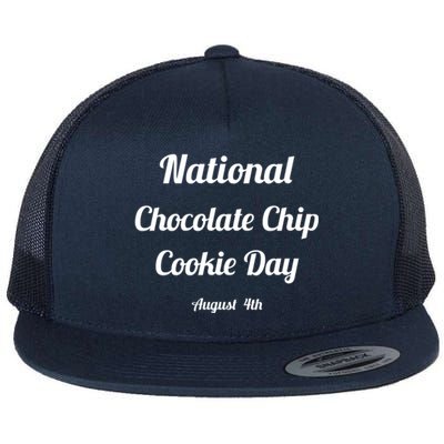 Chocolate Chip Cookie Day Gift Flat Bill Trucker Hat