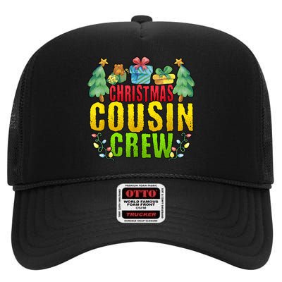 Christmas Cousin Crew High Crown Mesh Back Trucker Hat