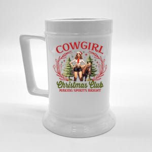 Cute Cow Christmas Club Coquette Western Country Pajamas Gift Beer Stein