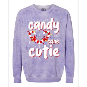 Cute Christmas Candy Cane Cutie Xmas Candy Cane Lover Colorblast Crewneck Sweatshirt