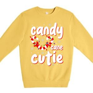 Cute Christmas Candy Cane Cutie Xmas Candy Cane Lover Premium Crewneck Sweatshirt