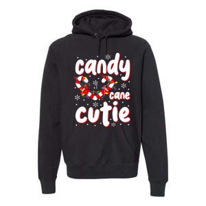 Cute Christmas Candy Cane Cutie Xmas Candy Cane Lover Premium Hoodie