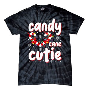 Cute Christmas Candy Cane Cutie Xmas Candy Cane Lover Tie-Dye T-Shirt