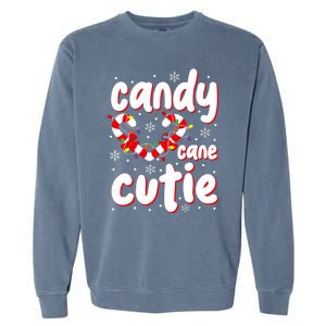 Cute Christmas Candy Cane Cutie Xmas Candy Cane Lover Garment-Dyed Sweatshirt