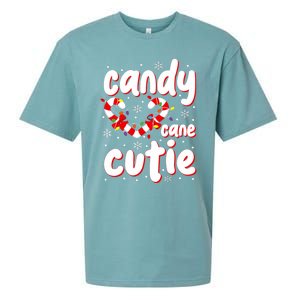 Cute Christmas Candy Cane Cutie Xmas Candy Cane Lover Sueded Cloud Jersey T-Shirt