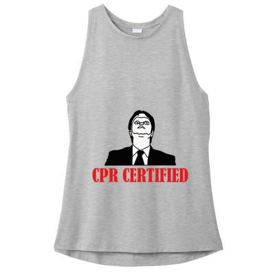 Cpr Certified Ladies PosiCharge Tri-Blend Wicking Tank