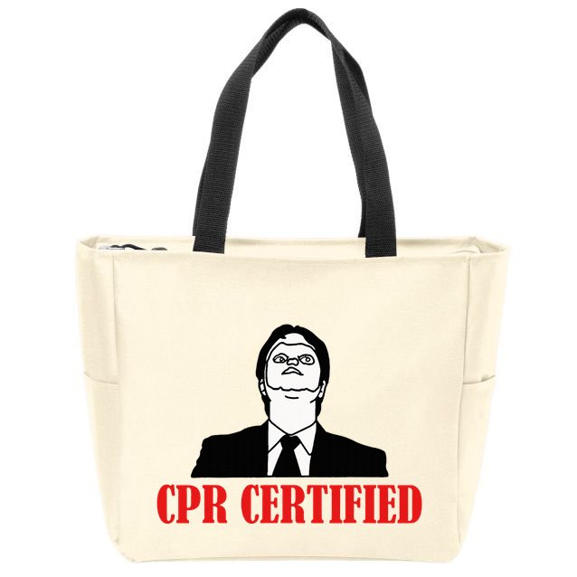 Cpr Certified Zip Tote Bag