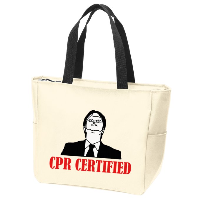 Cpr Certified Zip Tote Bag