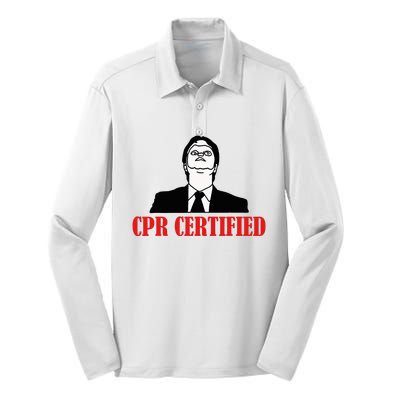 Cpr Certified Silk Touch Performance Long Sleeve Polo