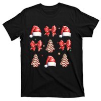 Cute Christmas Coquette Bow Xmas Pajamas Family Matching T-Shirt