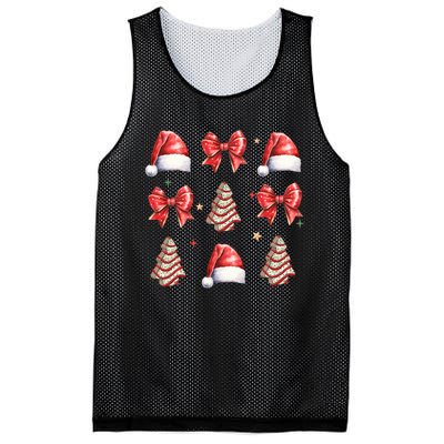 Cute Christmas Coquette Bow Xmas Pajamas Family Matching Mesh Reversible Basketball Jersey Tank