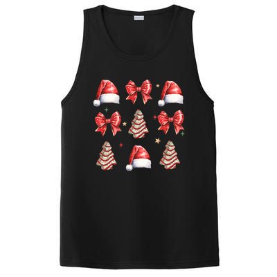 Cute Christmas Coquette Bow Xmas Pajamas Family Matching PosiCharge Competitor Tank