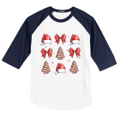 Cute Christmas Coquette Bow Xmas Pajamas Family Matching Baseball Sleeve Shirt