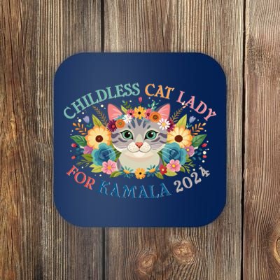 Cute Childless Cat Lady For Kamala Harris 2024 Election Coaster