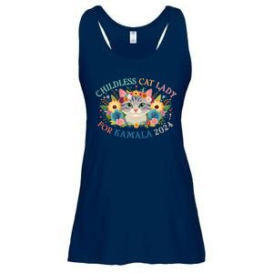 Cute Childless Cat Lady For Kamala Harris 2024 Election Ladies Essential Flowy Tank