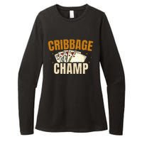 Cribbage Champ Card Game Players Womens CVC Long Sleeve Shirt