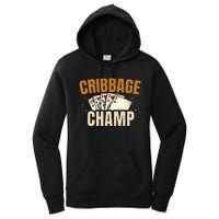 Cribbage Champ Card Game Players Women's Pullover Hoodie