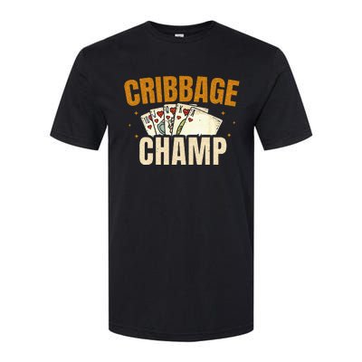 Cribbage Champ Card Game Players Softstyle® CVC T-Shirt