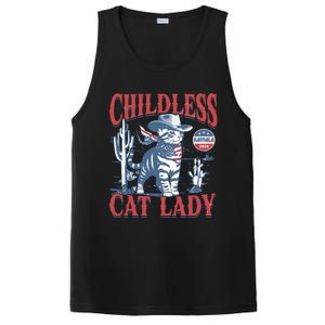 Cowboy Cat Childless Cat Lady For Kamala Election Voting PosiCharge Competitor Tank