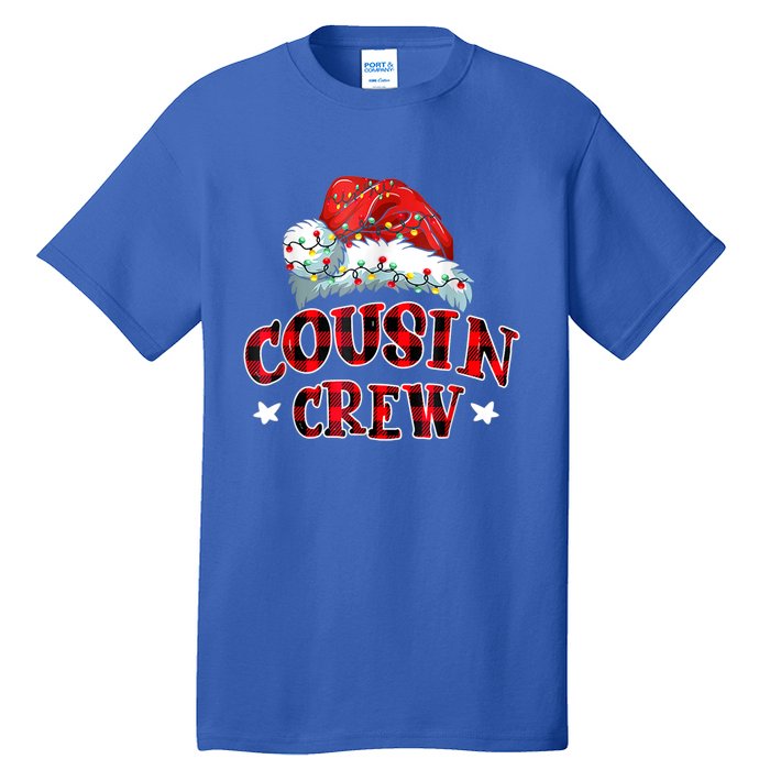 Christmas Cousin Crew Buffalo Red Plaid Pajamas Family Xmas Gift Tall T-Shirt