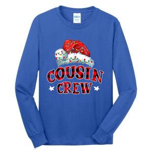 Christmas Cousin Crew Buffalo Red Plaid Pajamas Family Xmas Gift Tall Long Sleeve T-Shirt