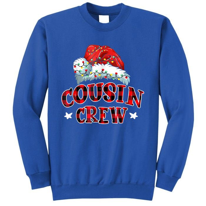 Christmas Cousin Crew Buffalo Red Plaid Pajamas Family Xmas Gift Tall Sweatshirt