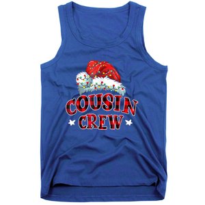 Christmas Cousin Crew Buffalo Red Plaid Pajamas Family Xmas Gift Tank Top