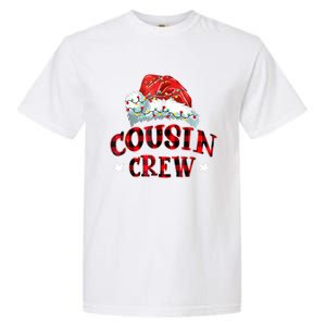 Christmas Cousin Crew Buffalo Red Plaid Pajamas Family Xmas Gift Garment-Dyed Heavyweight T-Shirt