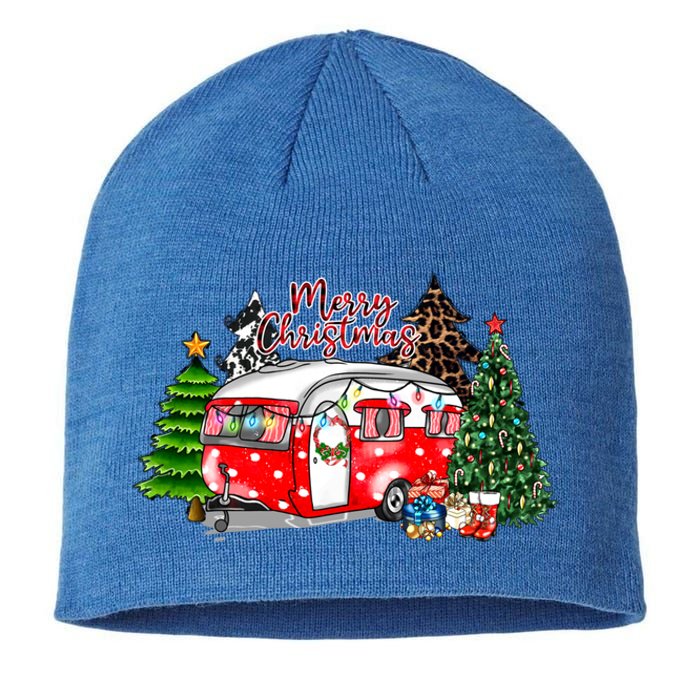 Christmas Camping Camp Lover Funny Camper Christmas Gift Sustainable Beanie